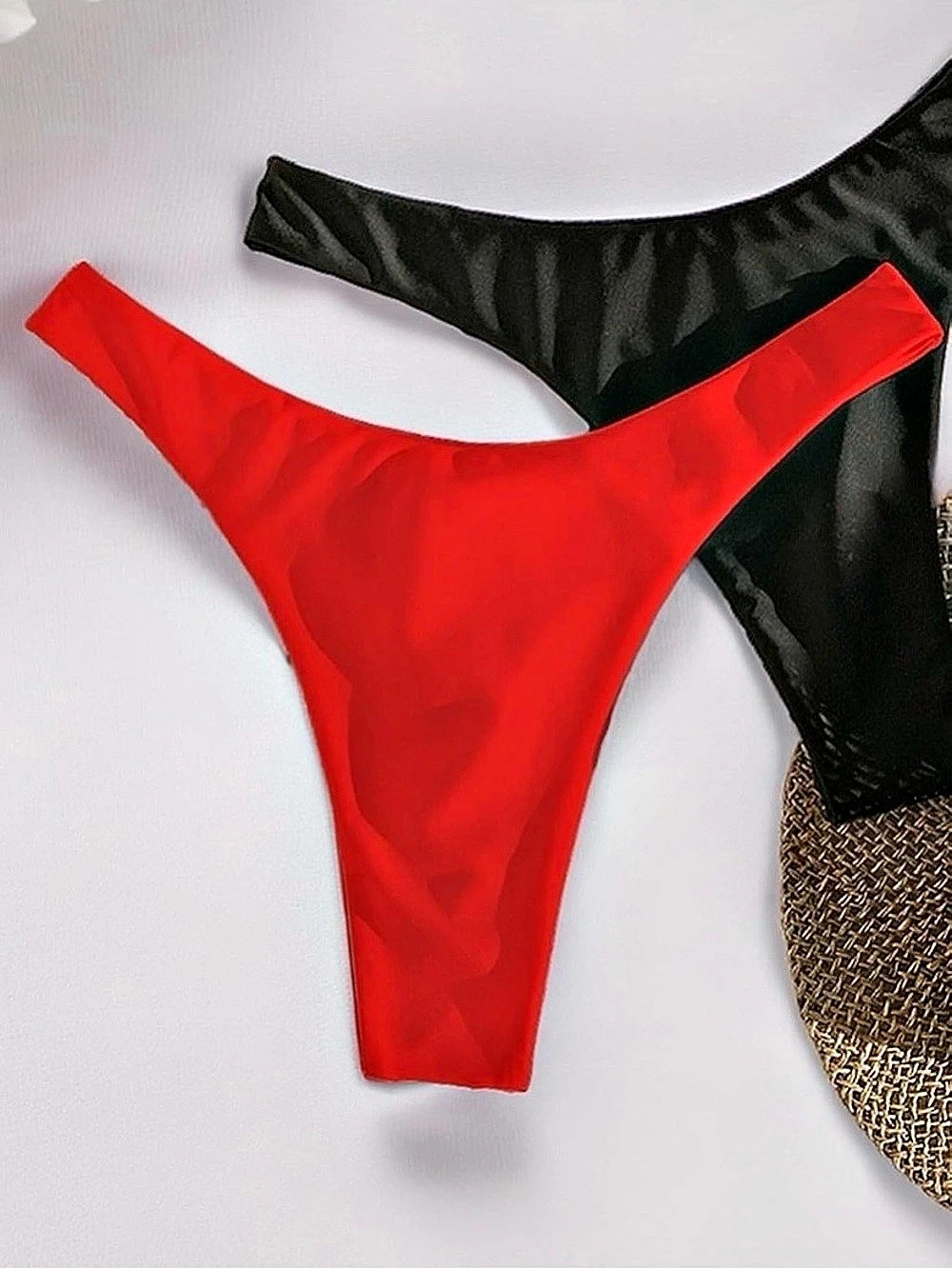 SherryDC Red Thong Panty Size Large NWT